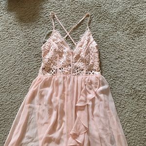 Hi-low flowy dress